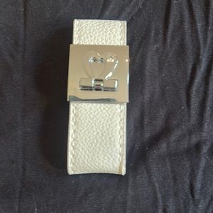 Heart opening bracelet  leather (synthetic)?